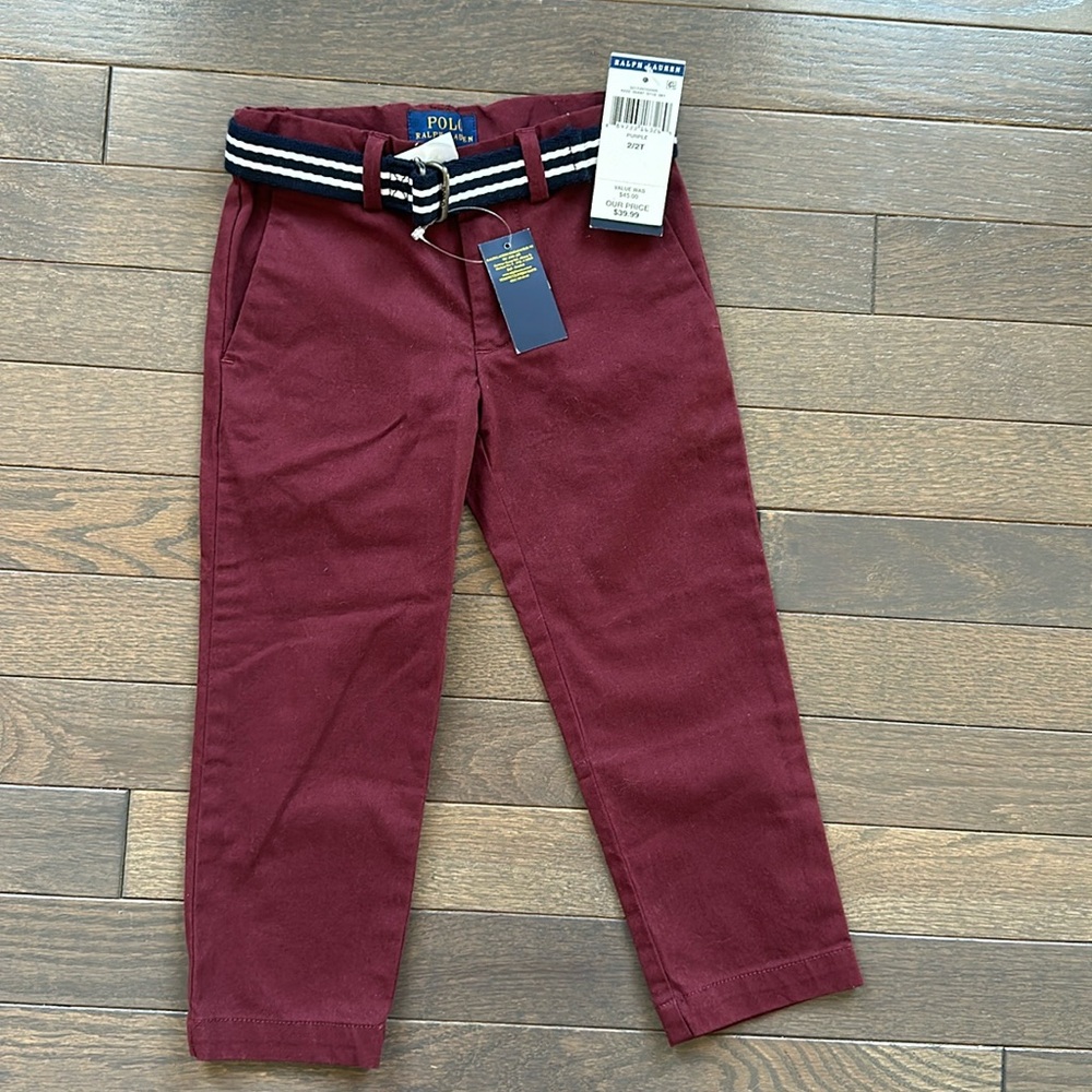 Polo RL pants. NWT. Size 2T. Boys.